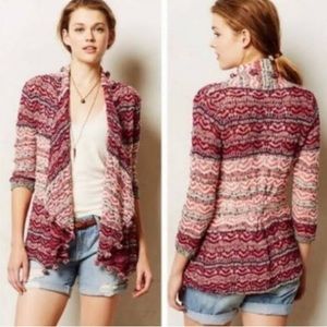 Anthropologie Moth Open Knit Cardigan